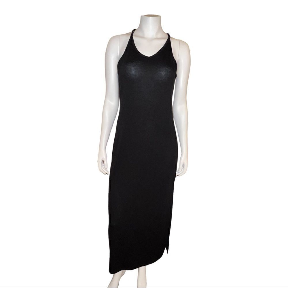 Miken Juniors Racerback Maxi Cover Up Dress Black Medium NWT - Picture 3 of 10
